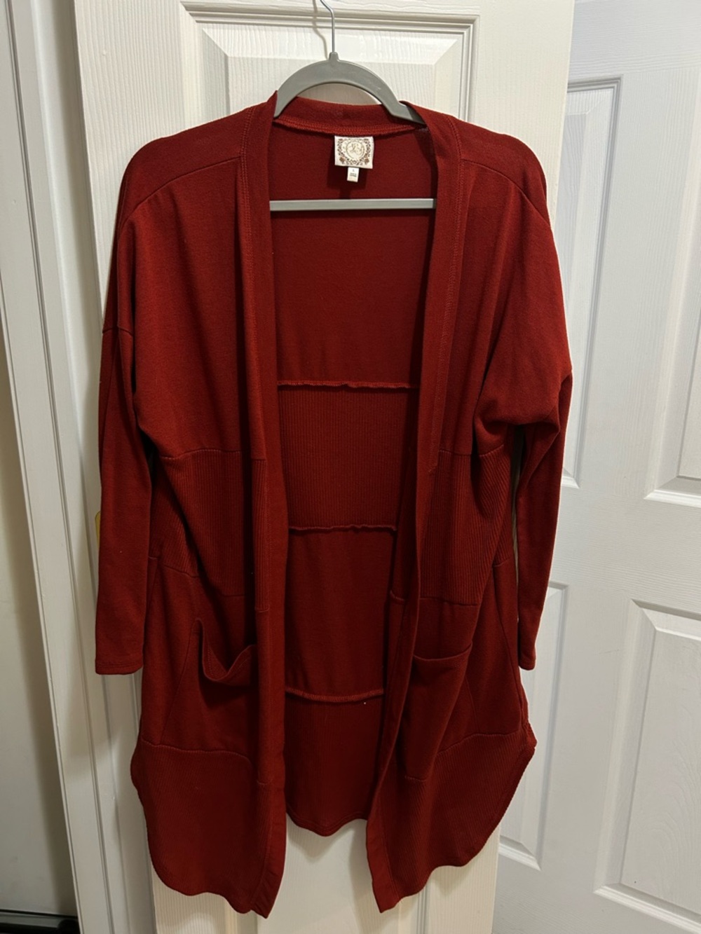 Women's Rust Colored Cardigan Sweater